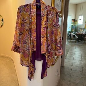EUC Paisley light weight women’s jacket